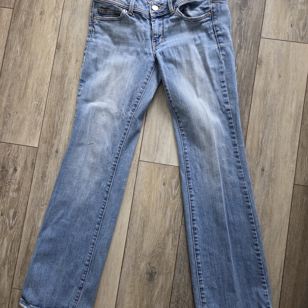 American Eagle Outfitters Light Blue Straight Leg Jeans